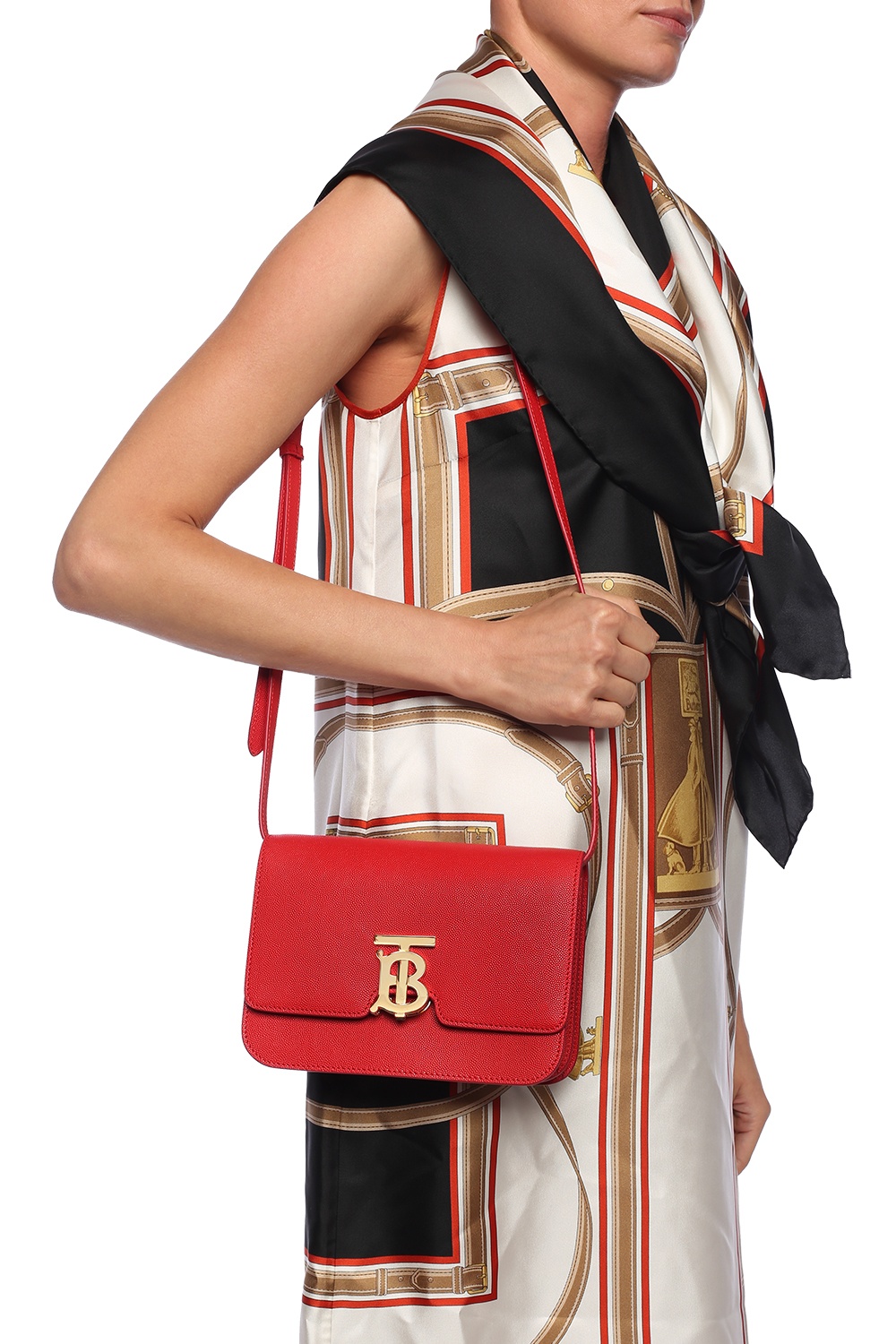 Red 'TB' branded shoulder bag Burberry - Vitkac KR